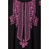 Designer  embroidered Persian Kaftan- Black-pink